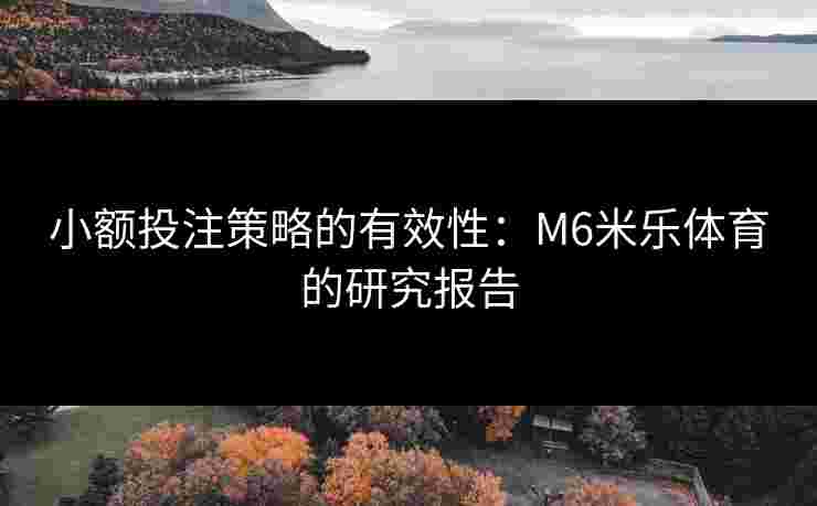 小额投注策略的有效性：M6米乐体育的研究报告